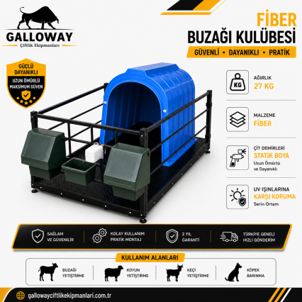Fiber Buzağı Kulübesi